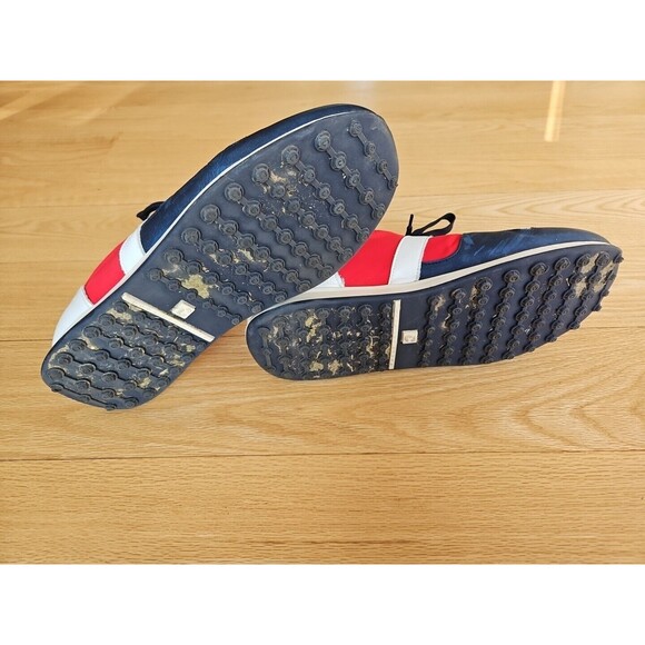 Duca‎ Del Cosma Energy Golf Shoes/cleats, Mens Size 14 Red, Blue White Euc - Picture 8 of 13